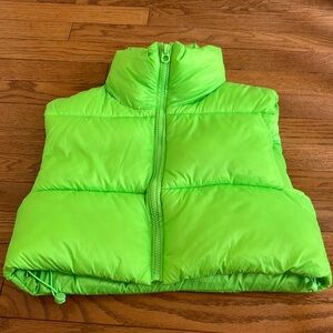 Neon green vest